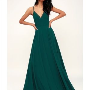 Lulu’s Forest Green Dress